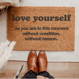 best spray tan salon decor - doormat for salon front door