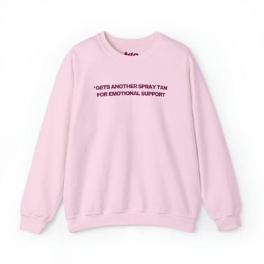 Emotional Support Spray Tan Crewneck Sweatshirt