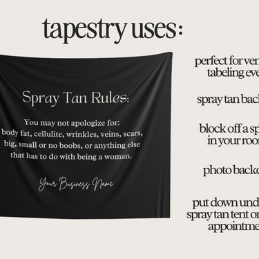 Spray Tan Tapestry - Spray Tan Rules