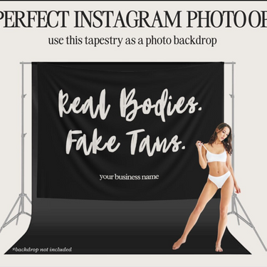 Spray Tan Tapestry - Real Bodies, Fake Tans