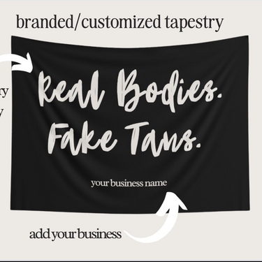 Spray Tan Tapestry - Real Bodies, Fake Tans
