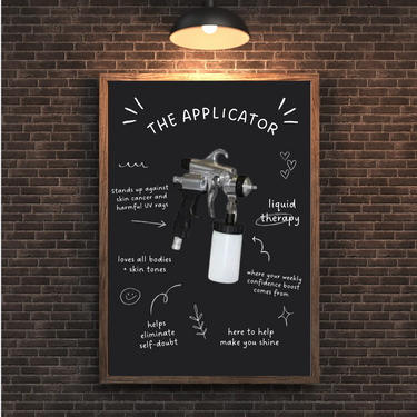 Salon Poster: The Spray Tan Applicator