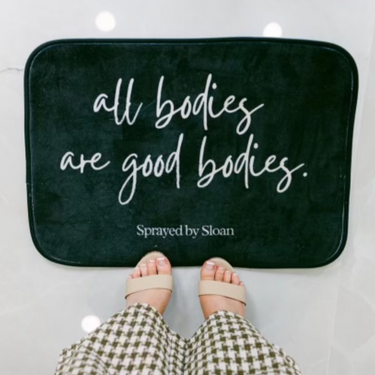 Spray Tan Floor Mat: All Bodies Are Good Bodies