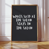 beauty salon wall art
