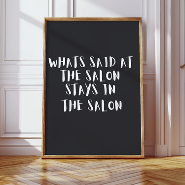 beauty salon wall art