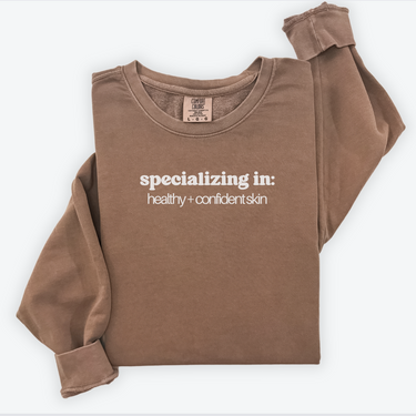 spray tan crewneck