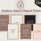 6 Digital Wall Art Prints - Wall Decor Self Care Canva Templates