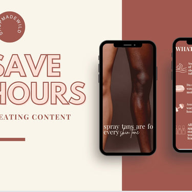 75+ Spray Tan Instagram Posts -VOLUME 1, Editable Social Media Graphics, Canva Templates, Business Marketing, Sunless Artist, Branding