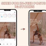 100 Spray Tan Instagram Posts BUNDLE, Volume 2: IG Stories + Resized For In-Feed Posts, Editable Digital Downloads, Canva Templates