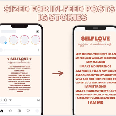 60 Self Love + Woman Empowerment Instagram Posts Canva Template