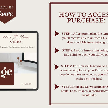 Gift Certificate Canva Template - Download PDF, PNG and JPG