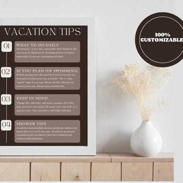 2 Spray Tan Educational Wall Art Digital Prints - Wall Decor Artwork