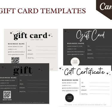 Gift Certificate Canva Template - Download PDF, PNG and JPG