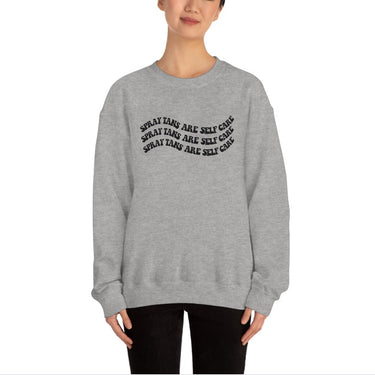 Spray Tans Are Self Care Crewneck, Size S-5XL, Sunless Professional, Spray Tan Clothing, Spray Tan Uniform, Spray Tan Sweatshirt
