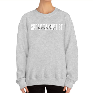 Custom Spray Tan Artist Crewneck Sweatshirt - Women's Long Sleeves Top