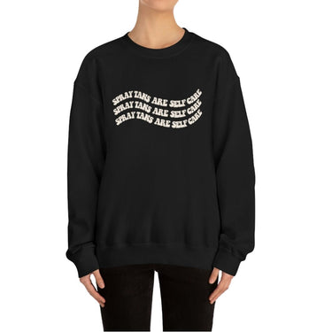 Spray Tans Are Self Care Crewneck, Size S-5XL, Sunless Professional, Spray Tan Clothing, Spray Tan Uniform, Spray Tan Sweatshirt