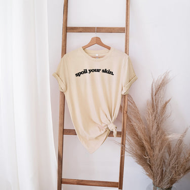 Spoil Your Skin Short Sleeve Shirt, Skincare Specialist, Esthetician Gifts, New Licensed Esthetician Shirt, Skincare Tee, Spray Tan Artist