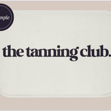 Personalized Spray Tan Tent Mat Add Your Logo Spray Tan Tent Mat Custom Mat For Spray Tanning Spray Tan Decor Salon Decor Professional Mat
