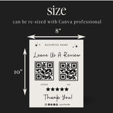 4 Request For Review Card QR Code Templates - Review Canva Templates