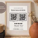 4 Request For Review Card QR Code Templates - Review Canva Templates
