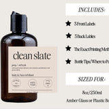 Body Wash Label Canva Template PDF Download 2024