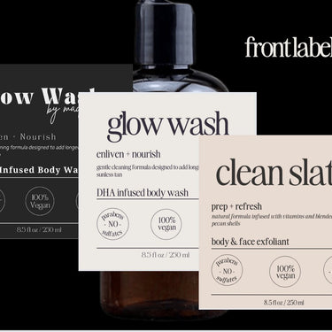 Body Wash Label Canva Template PDF Download 2024
