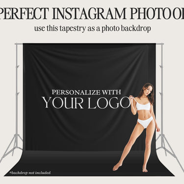 Customized Branded Tapestry, Photo Op Backdrop, Salon Decor, Branded Wall Art. Tabling Events, Photo Booth Backdrop For Salon, Logo Banner