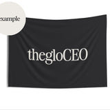 Customized Branded Tapestry, Photo Op Backdrop, Salon Decor, Branded Wall Art. Tabling Events, Photo Booth Backdrop For Salon, Logo Banner