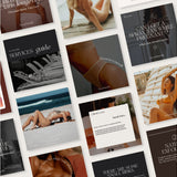 80+ Spray Tan Instagram Posts - VOLUME 3 - Modern and Classic Social Media Graphics, Canva Templates, Business Marketing, Sunless Artist