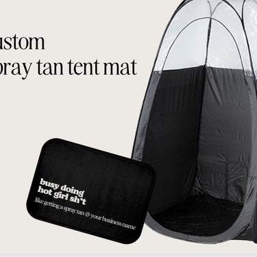 Spray Tan Tent Mat Custom Busy Doing Hot Girl Sh*t Anti-Slip Mat Spray Tan Accessories Spray Tan Artist Spray Tan Technician Salon Decor