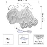 Bride To Be Light Up Sign - Neo Light Wall Decoration Online