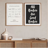 All Bodies Are Good Bodies Wall Poster - Wall Postive Vibes Print
