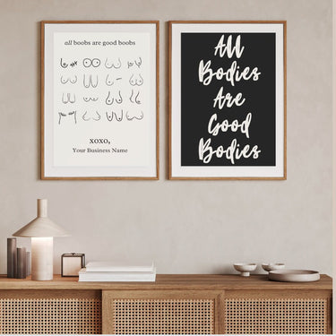 All Bodies Are Good Bodies Wall Poster - Wall Postive Vibes Print