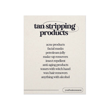 Tan Stripping Products Salon Wall Poster Online