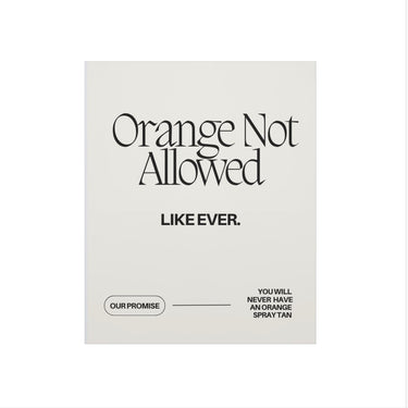 Orange Not Allowed Wall Poster - Wall Decor Print Online