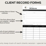 Spray Tan Consultation Forms: Waiver, Consent, Consultation, Client Record Form
