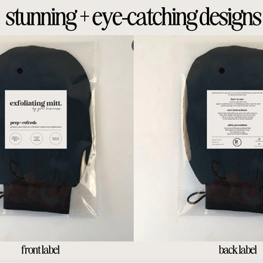 Exfoliating Mitt Label Templates - Canva Templates 2024 Online