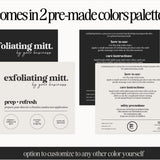 Exfoliating Mitt Label Templates - Canva Templates 2024 Online