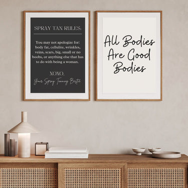 Spray Tan Rules Salon Wall Poster - Wall Decor Wall Print Online