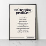 Tan Stripping Products Salon Wall Poster Online