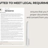 Spray Tan Consultation Forms: Waiver, Consent, Consultation, Client Record Form