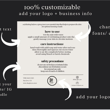 Exfoliating Mitt Label Templates - Canva Templates 2024 Online