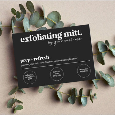 Exfoliating Mitt Insert Card Template For Canva Online