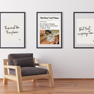 Newspaper Always Happy Hour W/ Spray Tan Wall Poster Online