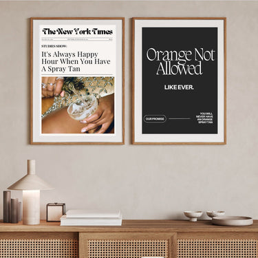Newspaper Always Happy Hour W/ Spray Tan Wall Poster Online
