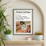 Newspaper Always Happy Hour W/ Spray Tan Wall Poster Online