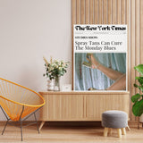 Newspaper Spray Tans Cure The Monday Blues Salon Poster Online