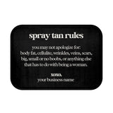 Custom Spray Tan Rules, Spray Tan Tent Mat, Self Love, Anti-Slip, Spray Tan Accessories. Sunless Artist, Spray Tan Technician