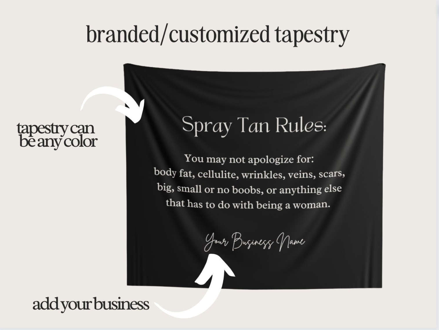 Spray Tan Tapestry - Spray Tan Rules