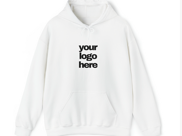 Add Your Logo To A Hoodie - Personalized Pouch Pock Hooded Sweatshirt